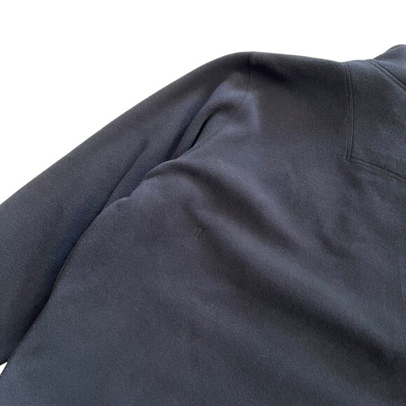 Kit‎ & Ace Mens 1/4 Snap Fleece Black Size Large Outdoor Hiking Athleisure - Picture 4 of 8